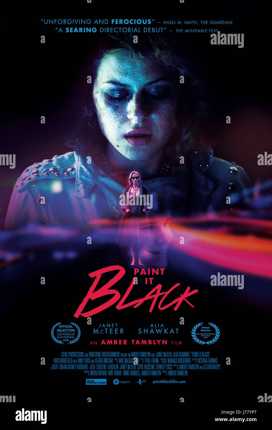 PAINT IT BLACK, US poster, from top Alia Shawkat, McTeer, Rhys