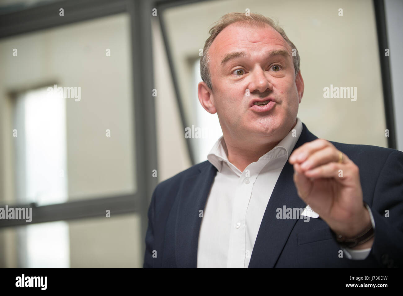 Ed Davey, Liberal Democrat Party Member of Parliament for Kingston and Surbiton Constituency. Speaking at a husting Stock Photo