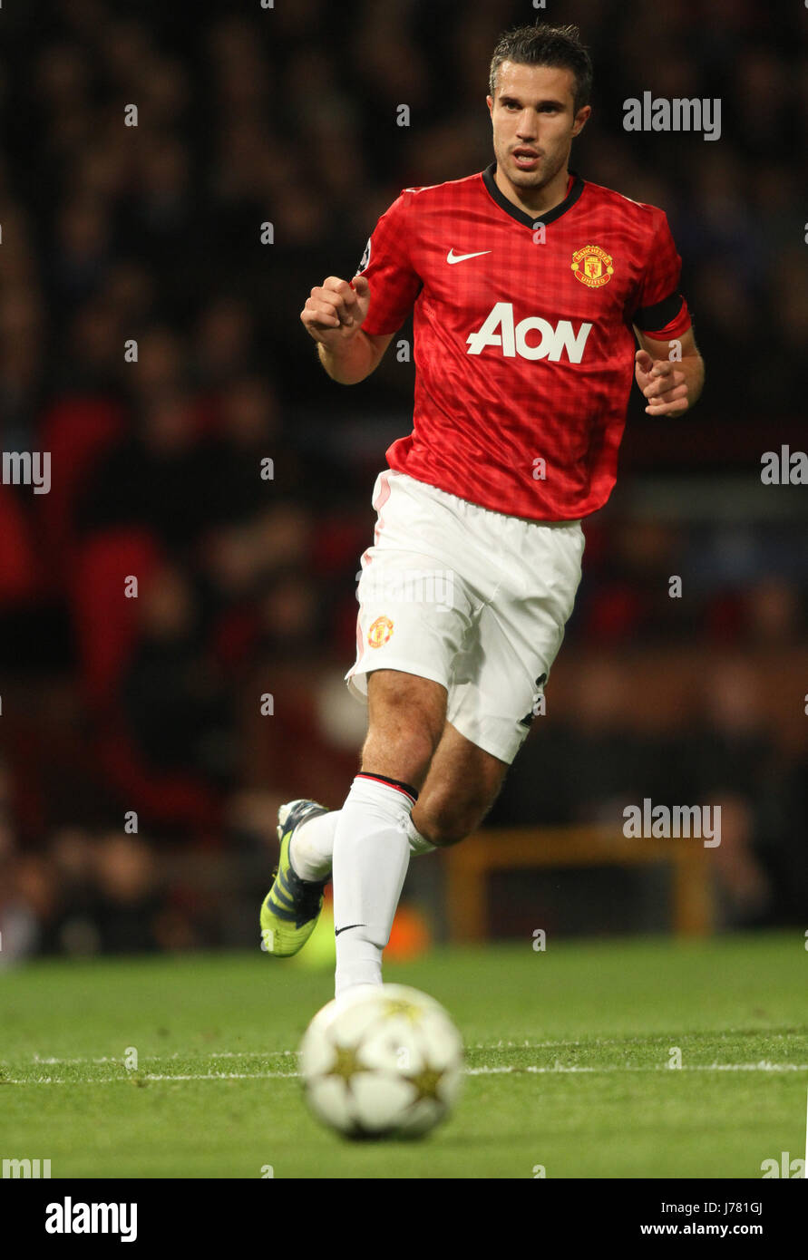 ROBIN VAN PERSIE MANCHESTER UNITED MANCHESTER ENGLAND UK 19 September 2012 Stock Photo