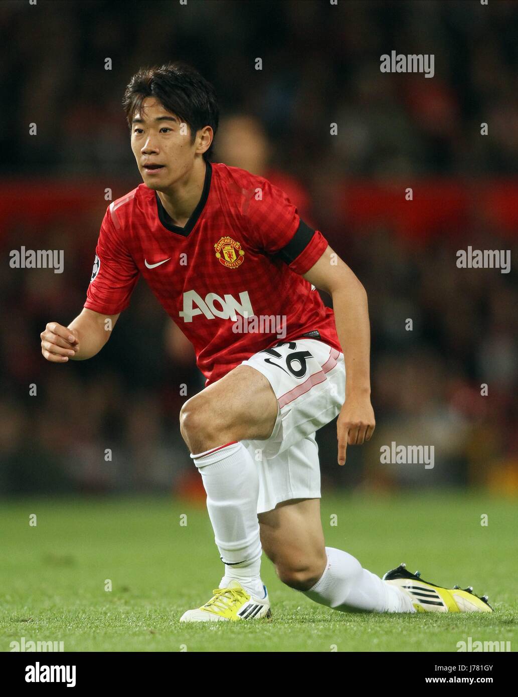 Manchester United Home Maillot de foot 2012 - 2013. Sponsored by AON