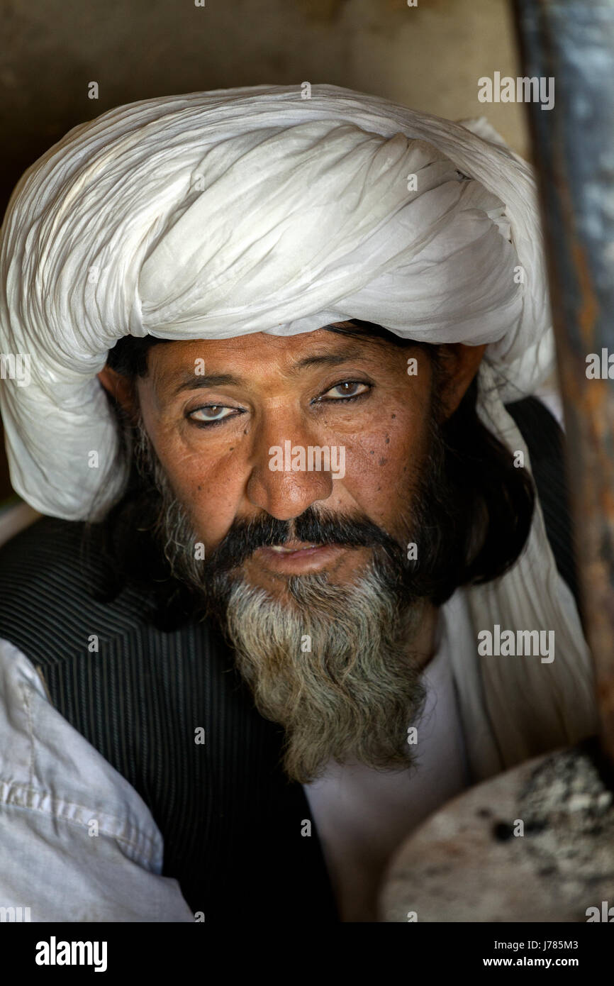 Afghanistan men elders portrait turban white old afghan white ta hires