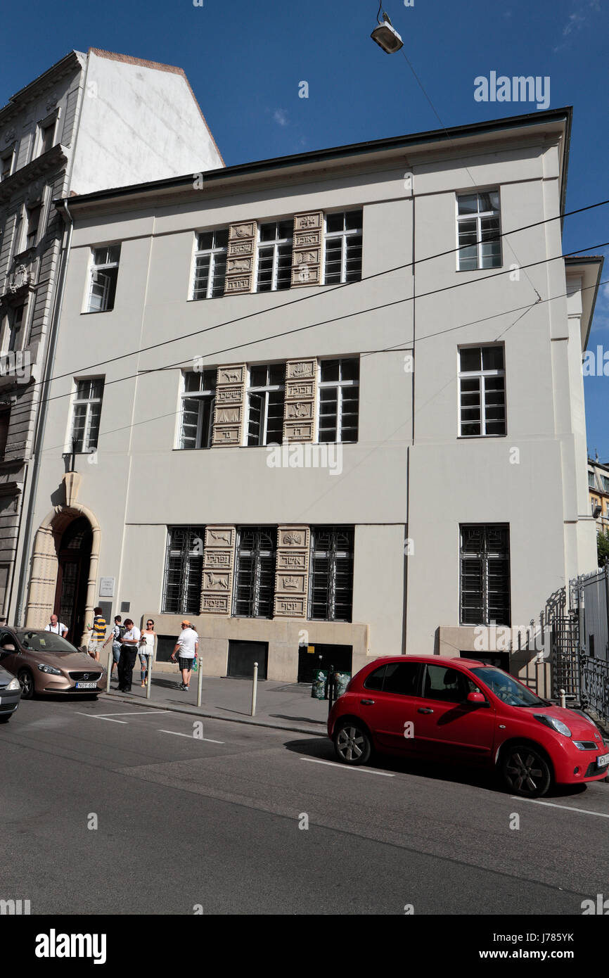 The Talmud Torah study center on Wesselényi street, Budapest, Hungary. Stock Photo
