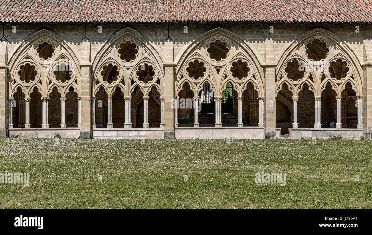 Cloister of the cathedral Saint Marie, Bayonne, Aquitaine, France, Europe Stock Photo