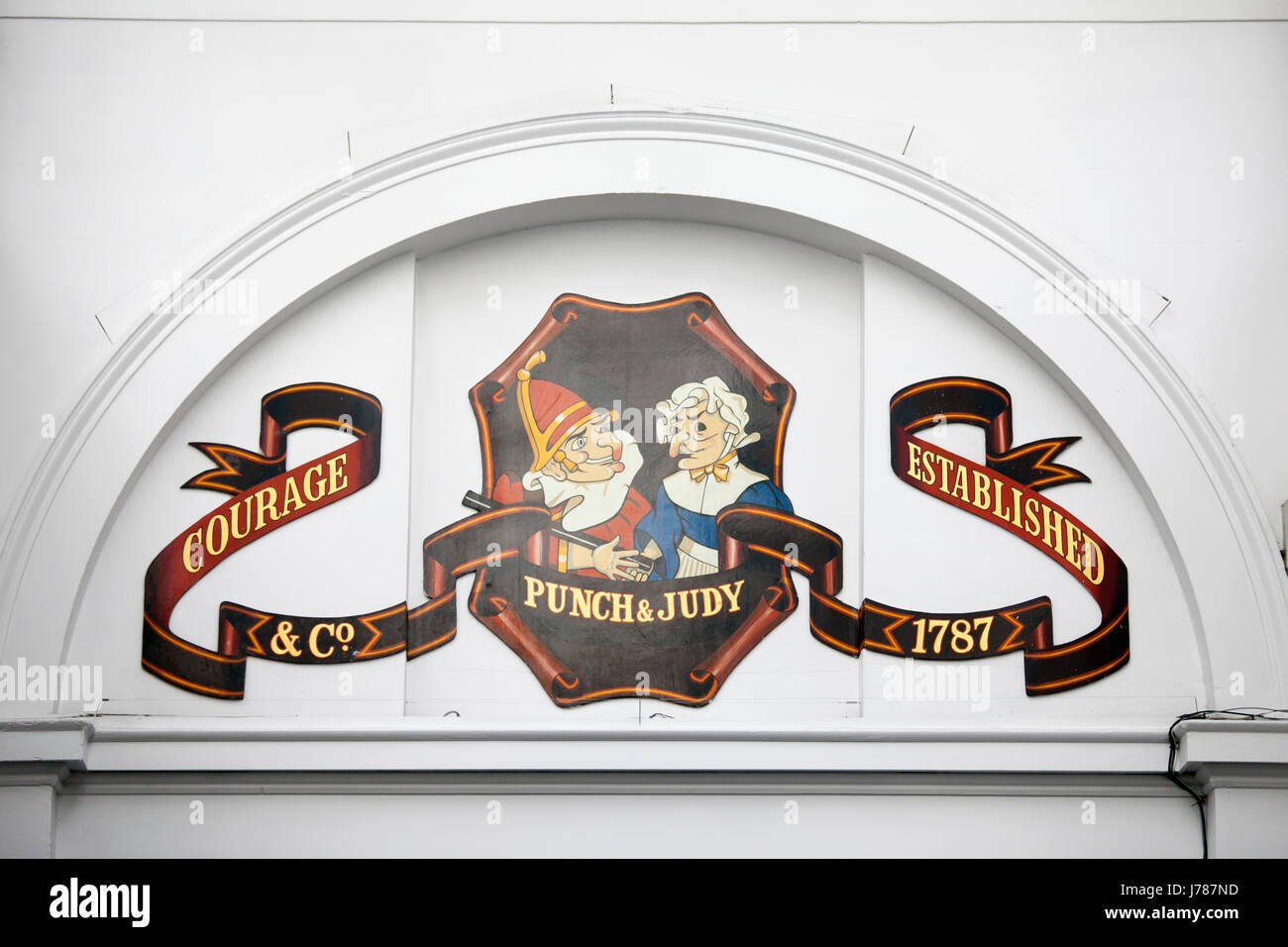 LONDON, ENGLAND March 12, 2017 Punch and Judy pub, The Market, Covent