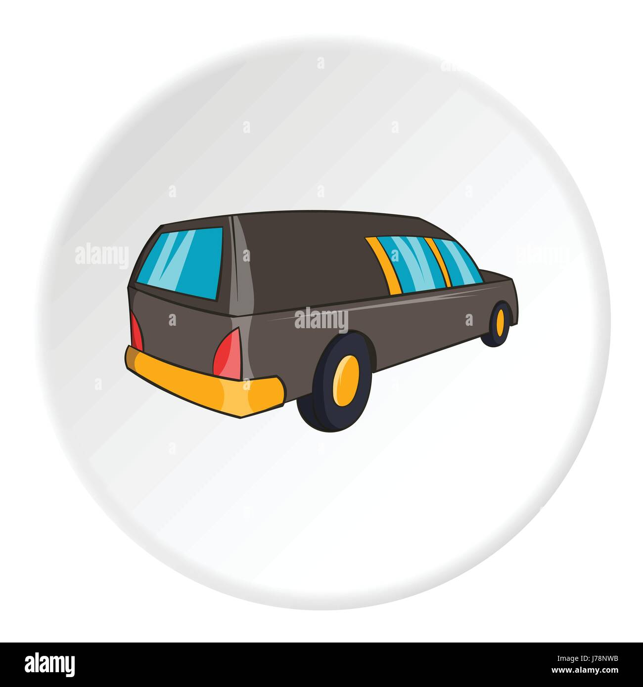 Cartoon hearse car Stock Vector Images - Alamy