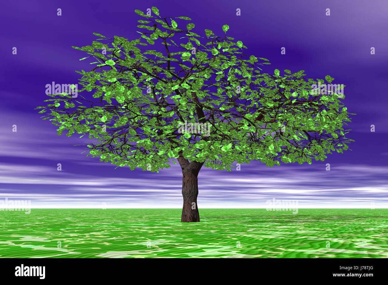 leaf tree green leaves pale green foliage blue leaf symbolic tree