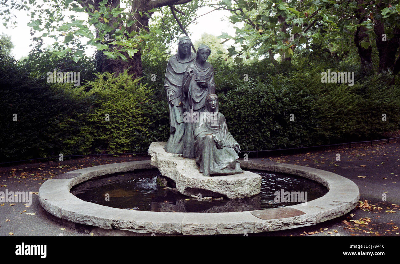 Statue - St. Stephen's Green, Dublin Ireland Stock Photo