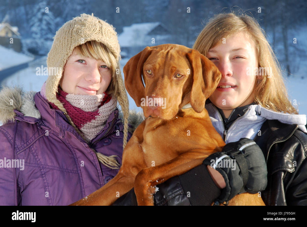 winter portrait Stock Photo
