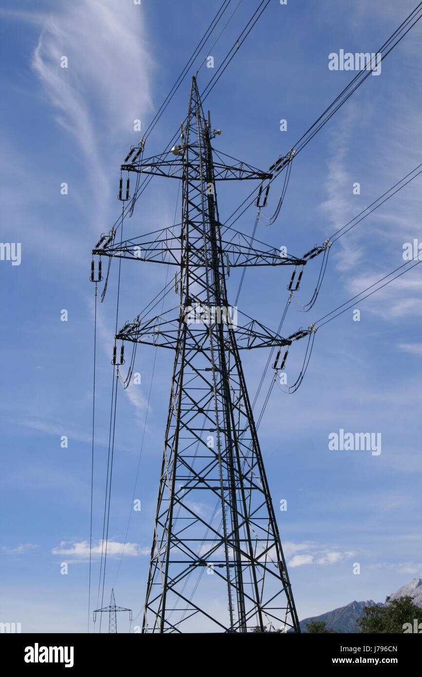 high-voltage line Stock Photo