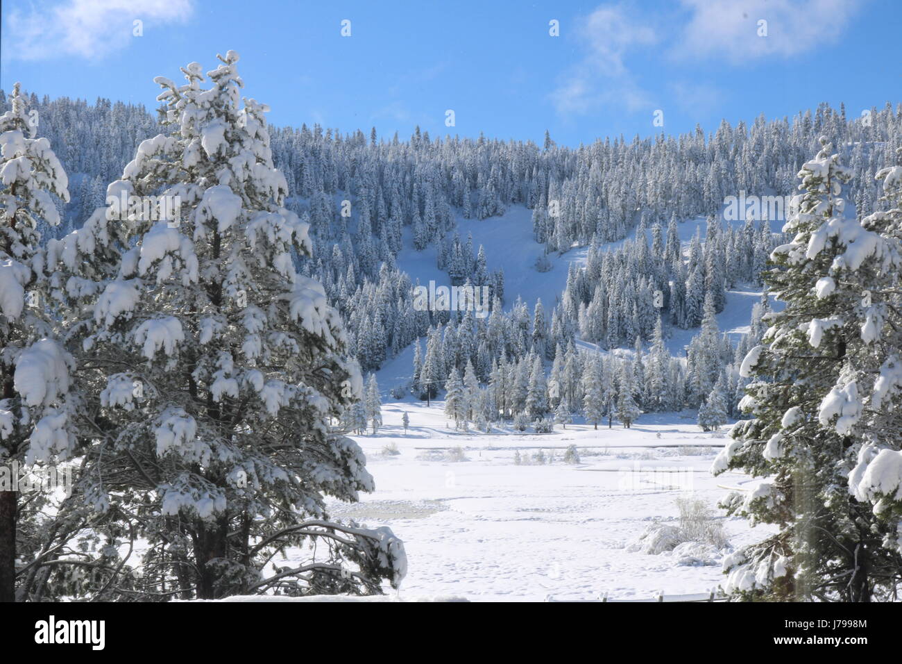 Squaw Olympic Valley Stock Photo