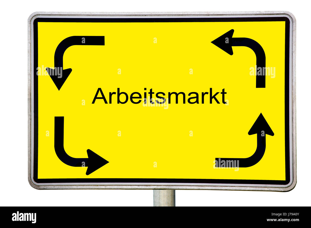sign signal hint labour market work job labor pointing sign signal bank ...