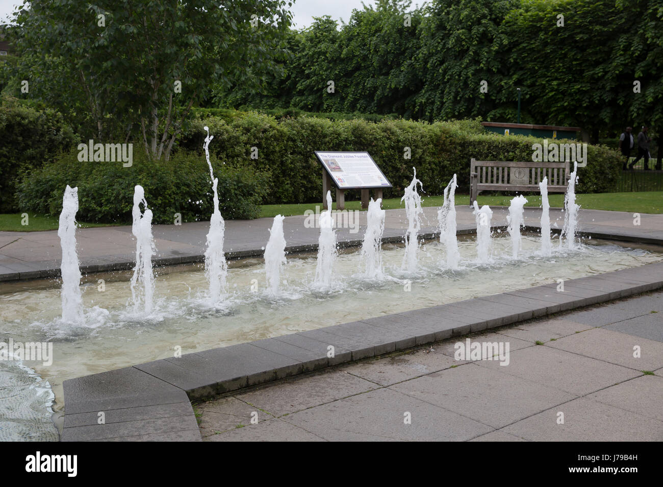 Golden Jubilee Water fountains in Windsor Stock Photo Alamy