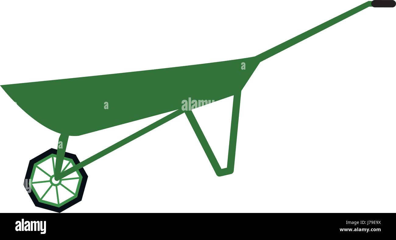 Used wheelbarrow Stock Vector Images - Alamy