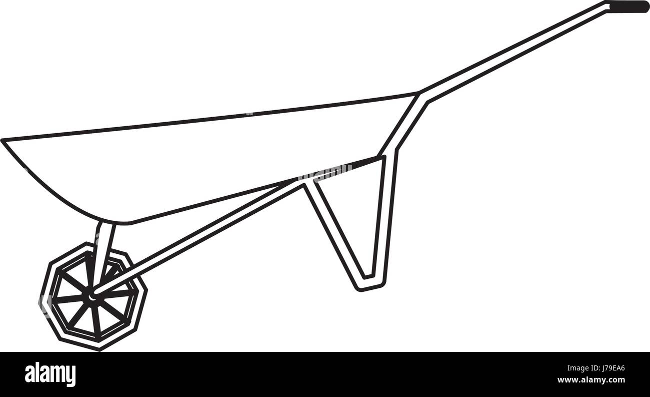 Used wheelbarrow Stock Vector Images Alamy