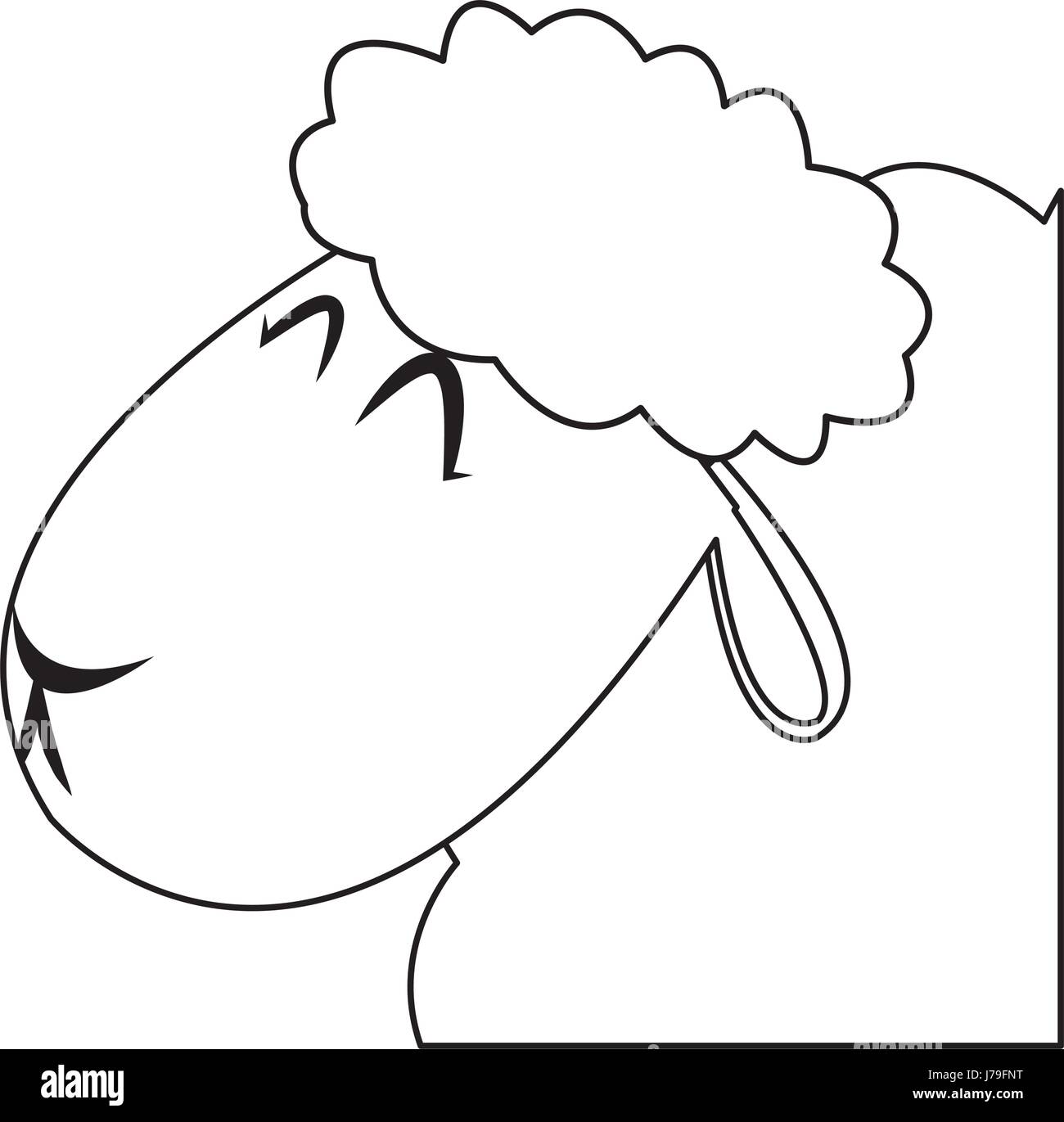 Cute sheep manger character vector hi-res stock photography and images ...