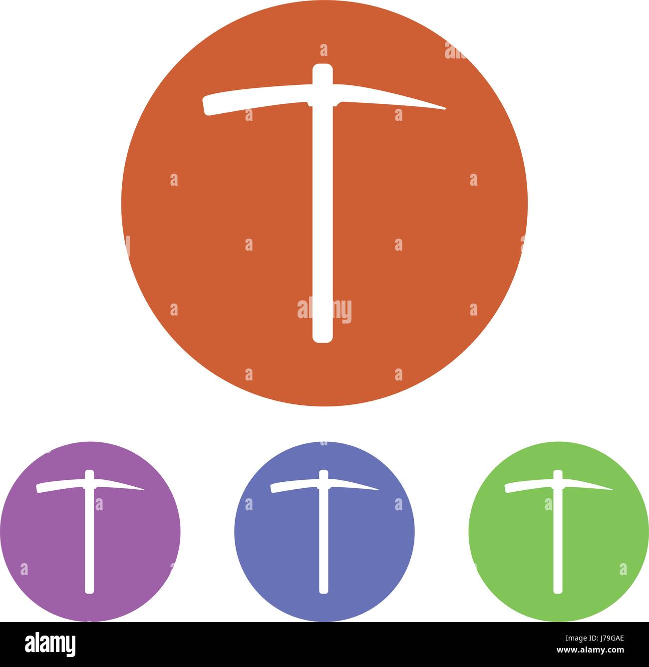 Pickaxe icon set Stock Vector Image & Art Alamy