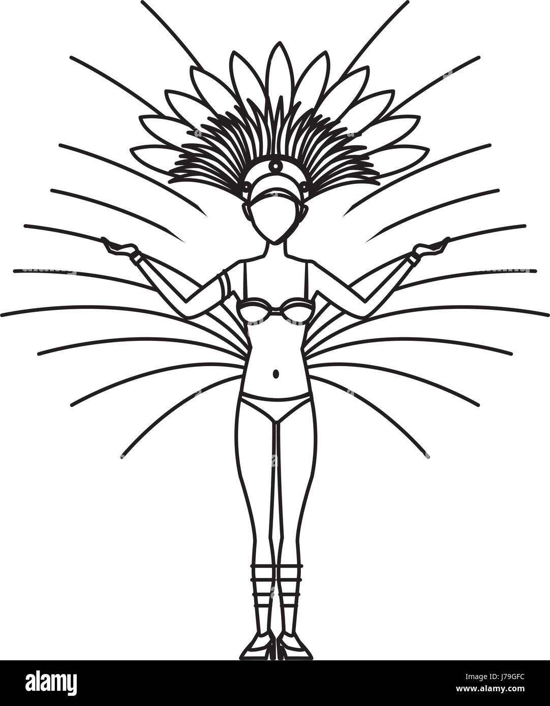 Samba costume Stock Vector Images Alamy