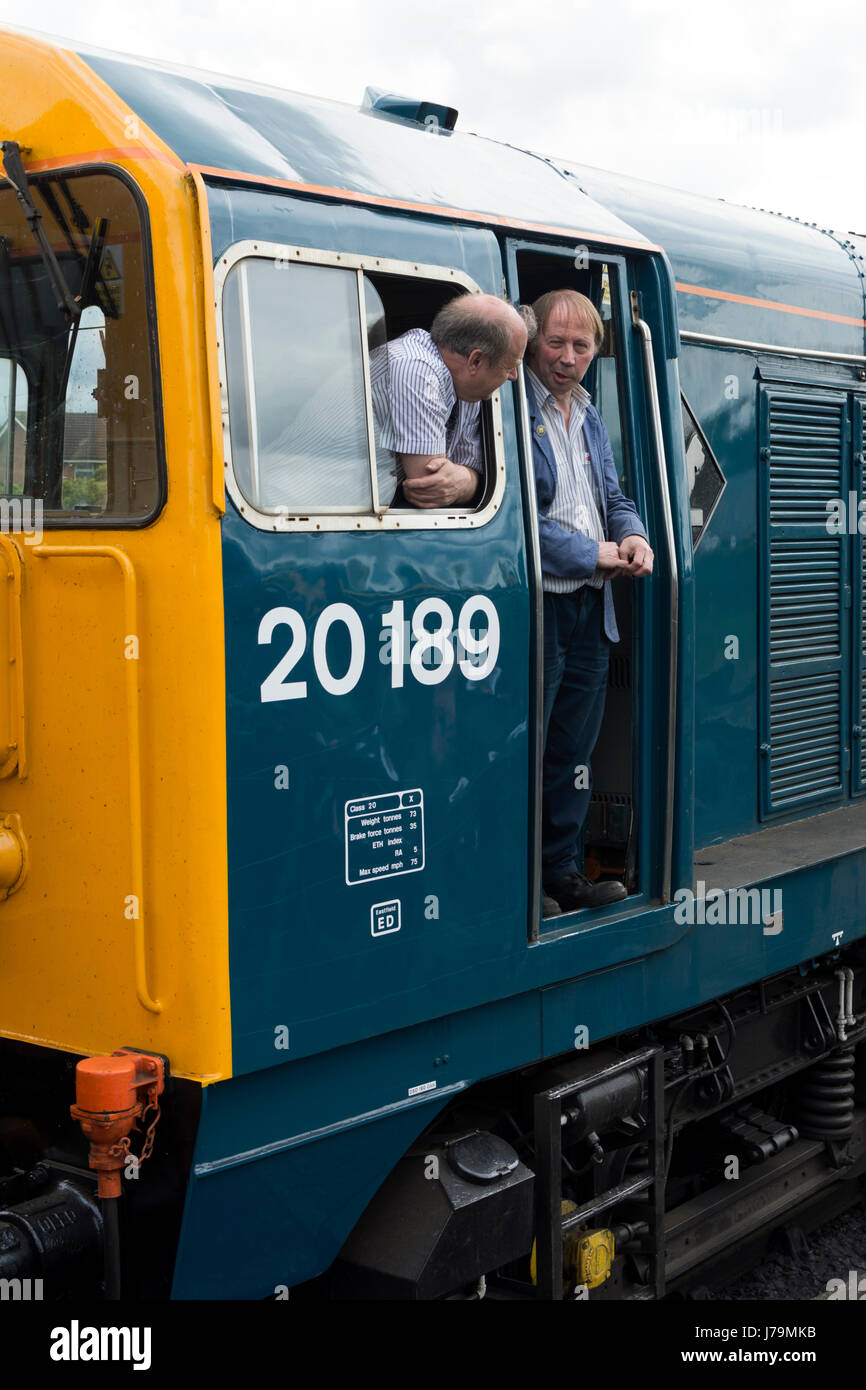 Class 20 diesel locomotive No 20189 at the Severn Valley Railway, Kidderminster, UK Stock Photo