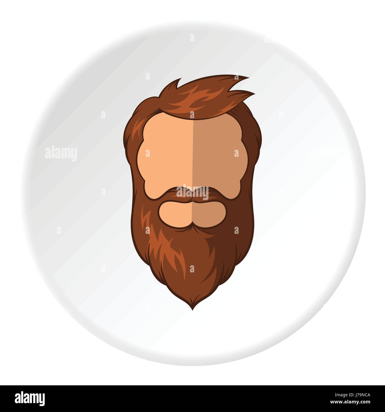 Avatar man with beard icon, cartoon style Stock Vector Image & Art - Alamy