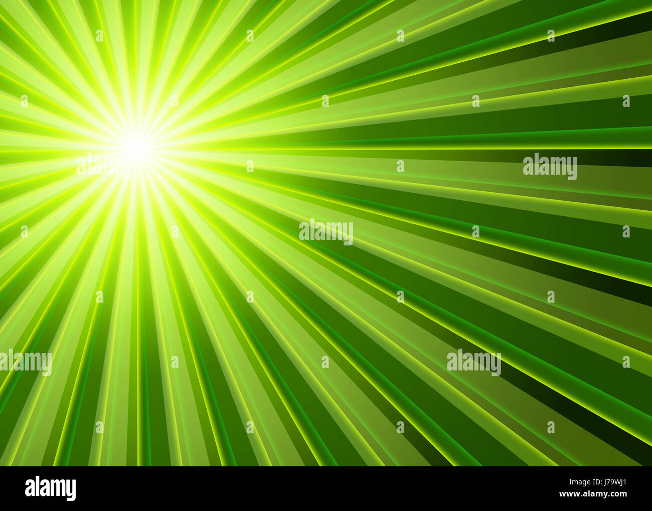 background - rays of light green black Stock Photo - Alamy