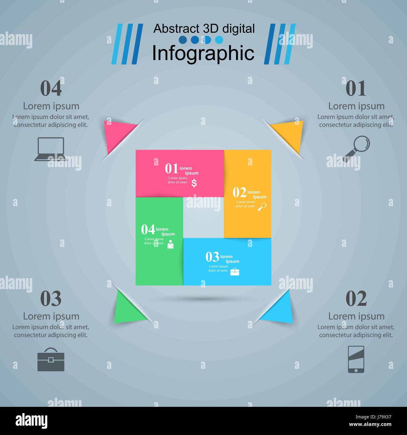 Origami Inforgraphics Business Infographics origami style Vector illustration Stock Vector ...