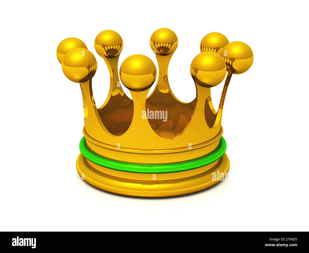 green gold crown background