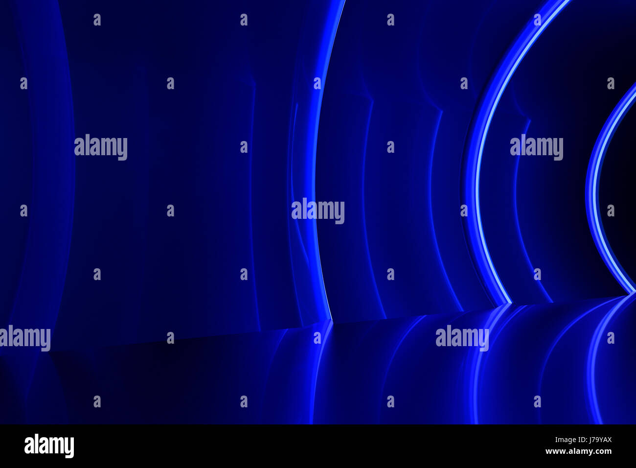 Abstract glossy interior with glow lines. 3d rendering Stock Photo - Alamy
