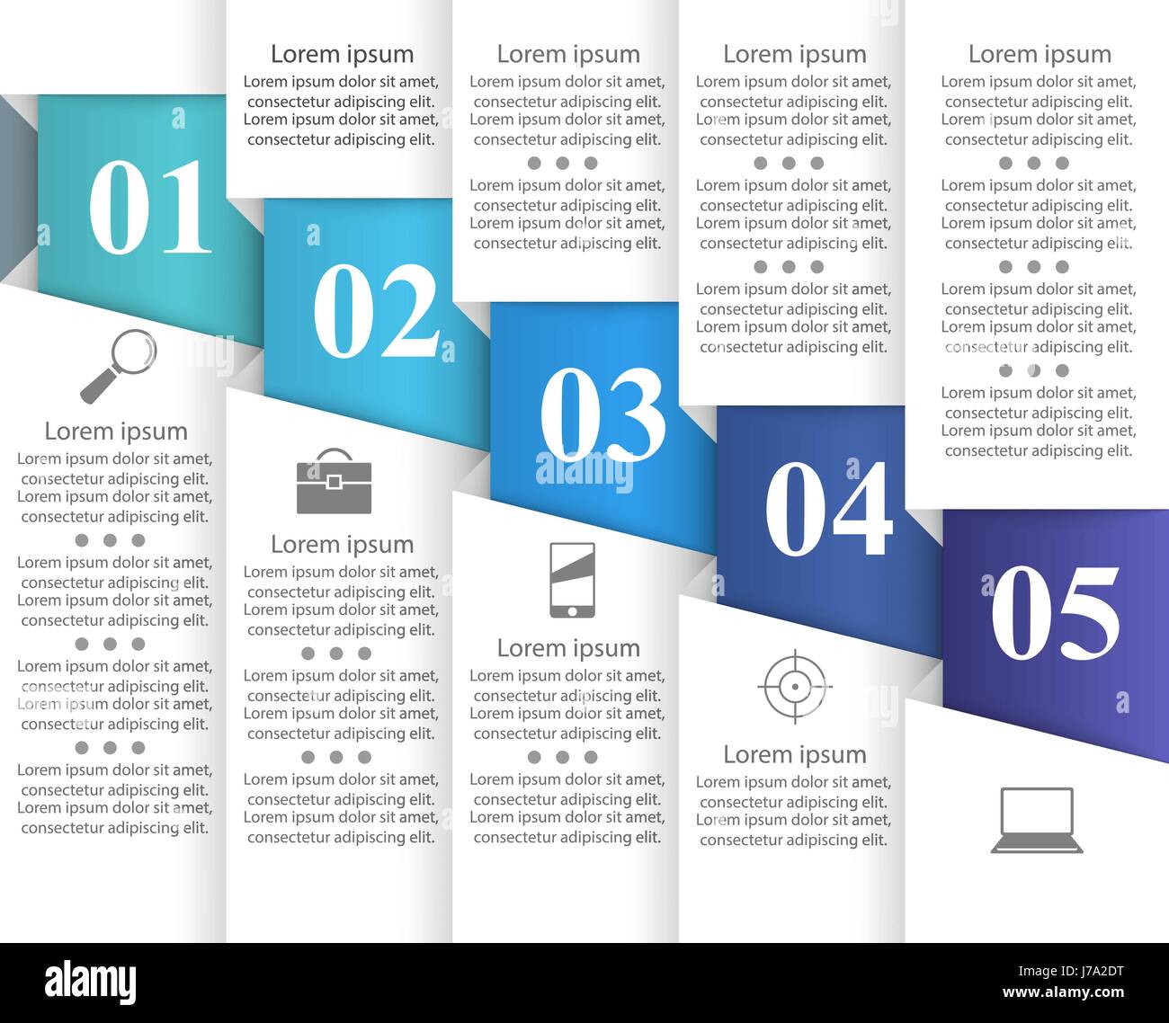 3D infographic design template and marketing icons Stock Vector Image ...