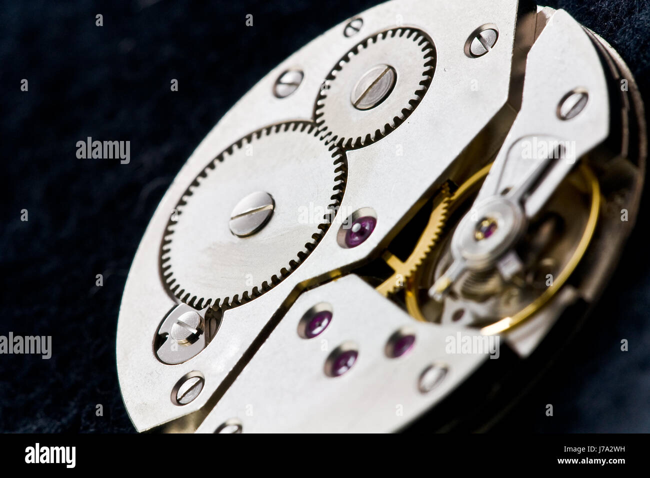 clockwork with gear wheels Stock Photo Alamy