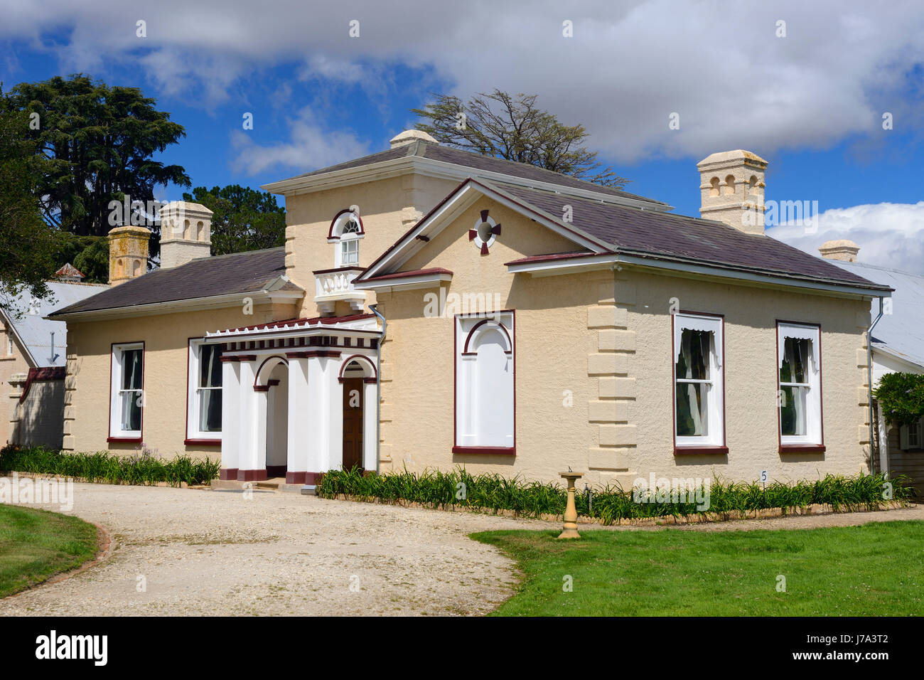 Main house at Woolmers Estate near Longford in Tasmania, Australia