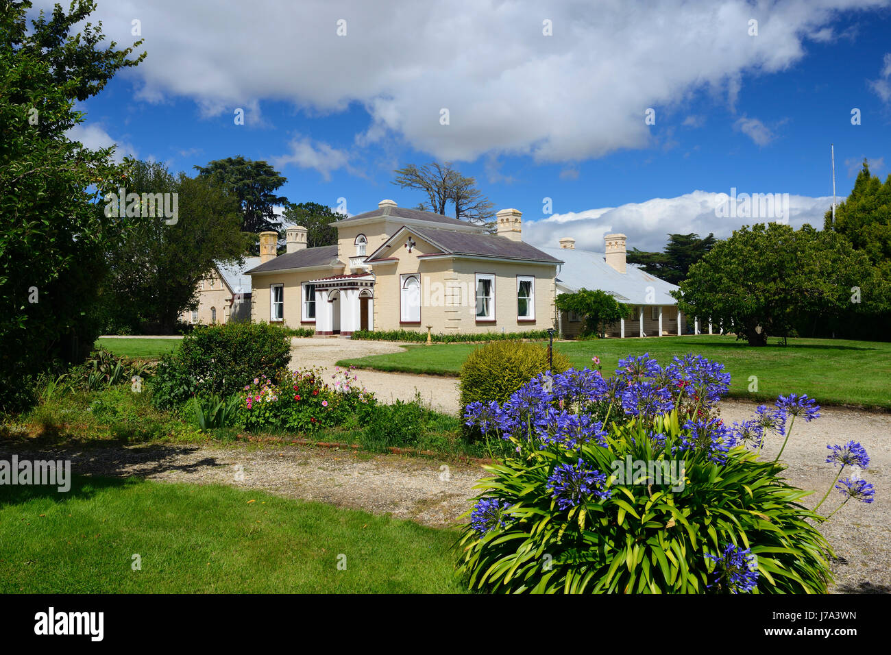 Main house at Woolmers Estate near Longford in Tasmania, Australia