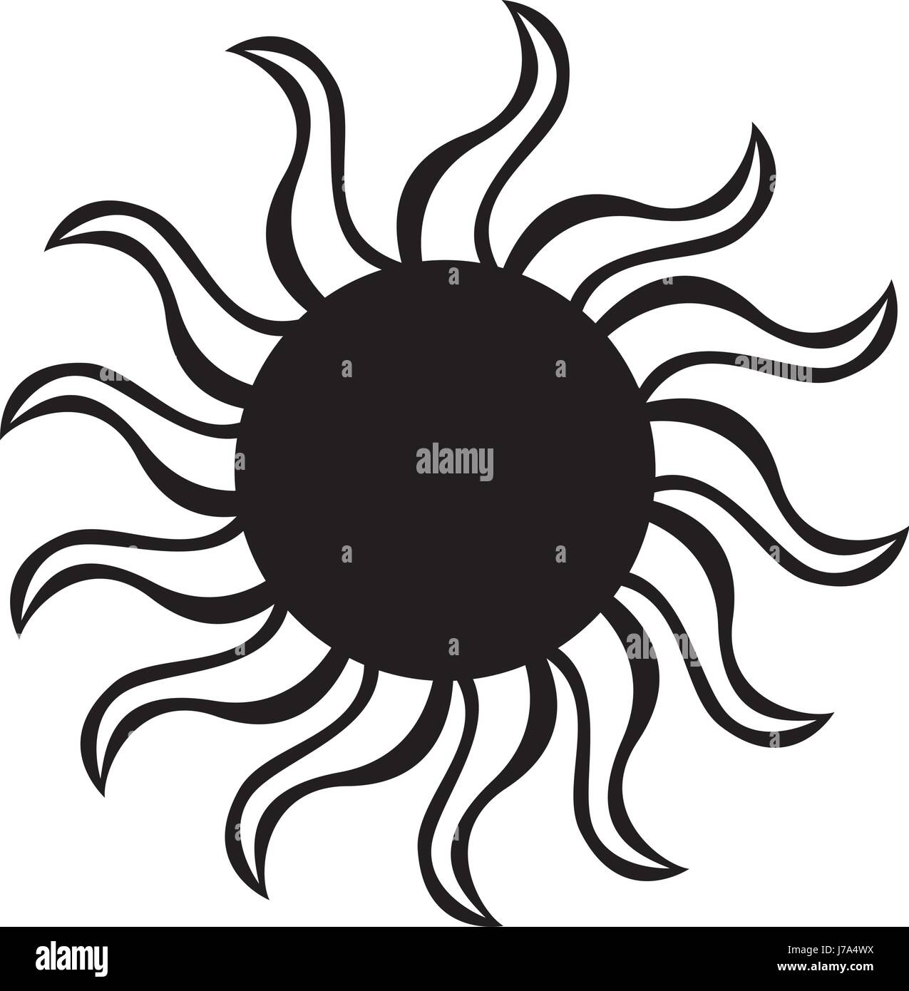 sun summer isolated icon Stock Vector Image & Art - Alamy