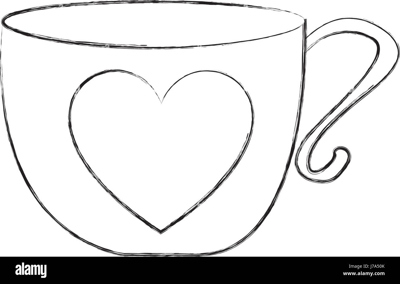 cute tea cup icon Stock Vector Image & Art Alamy