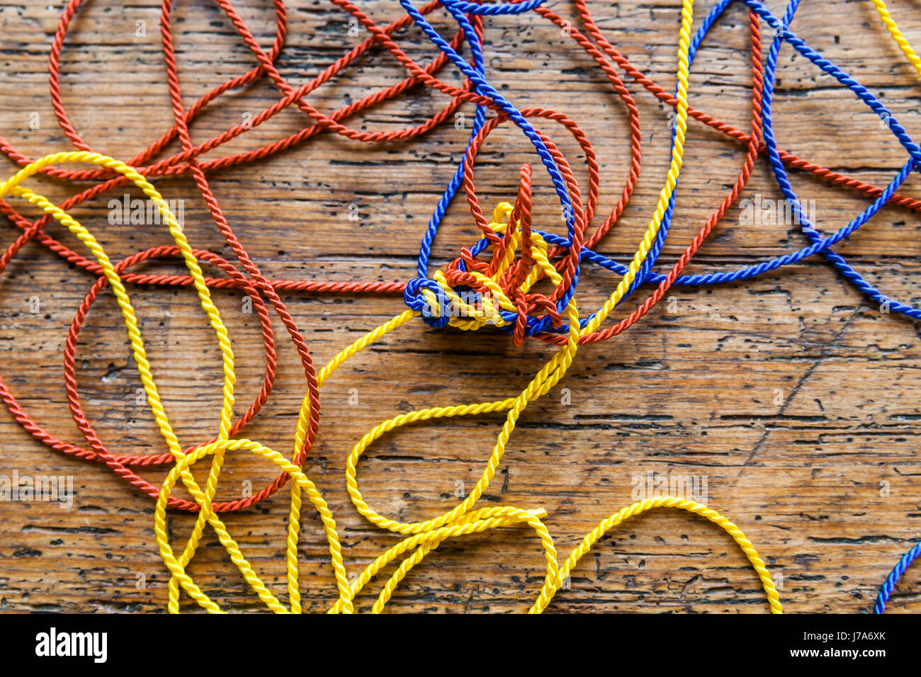 Tangled strings Stock Photo 142210507 Alamy