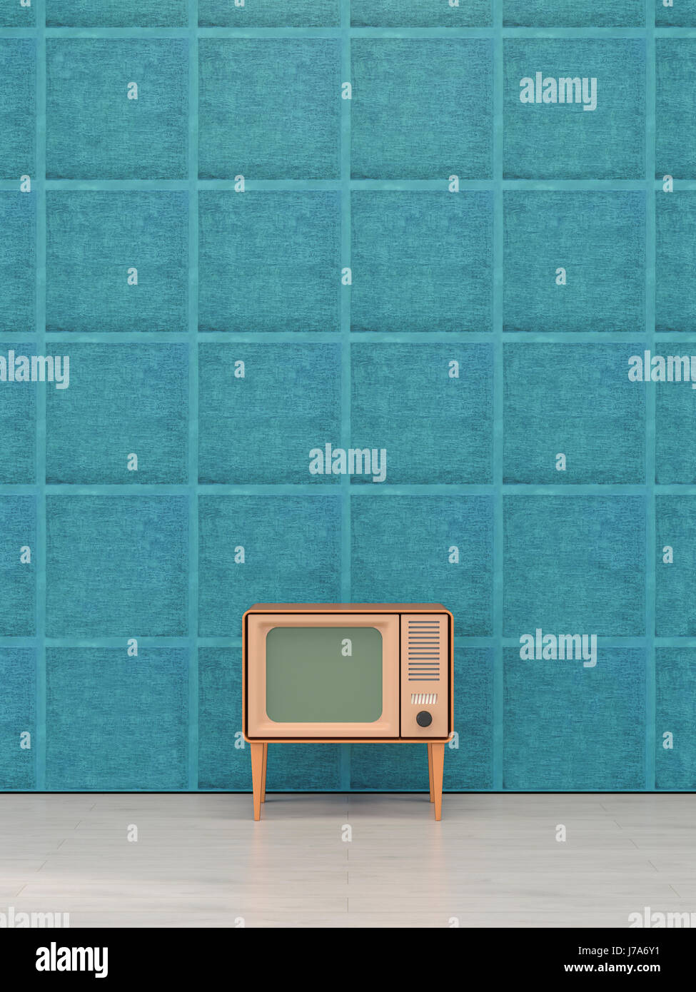 Television in retro style Stock Photo