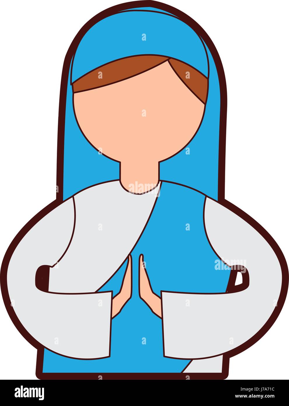 mary virgin manger character Stock Vector Image & Art - Alamy