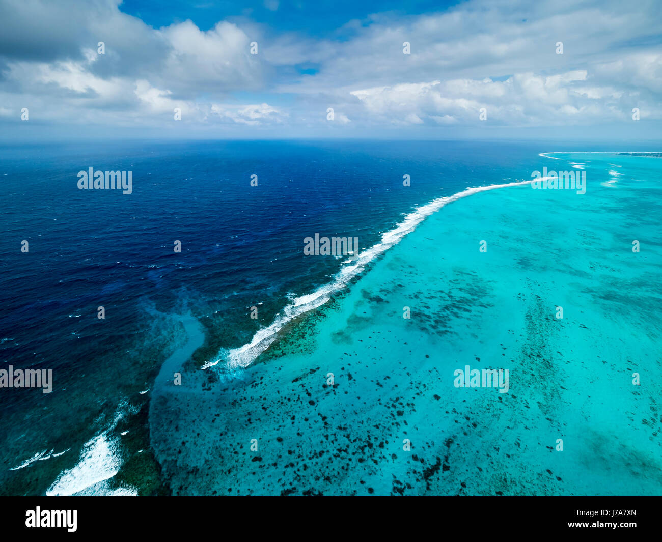 Caribbean, Cayman Islands, George Town, Outer reef Stock Photo