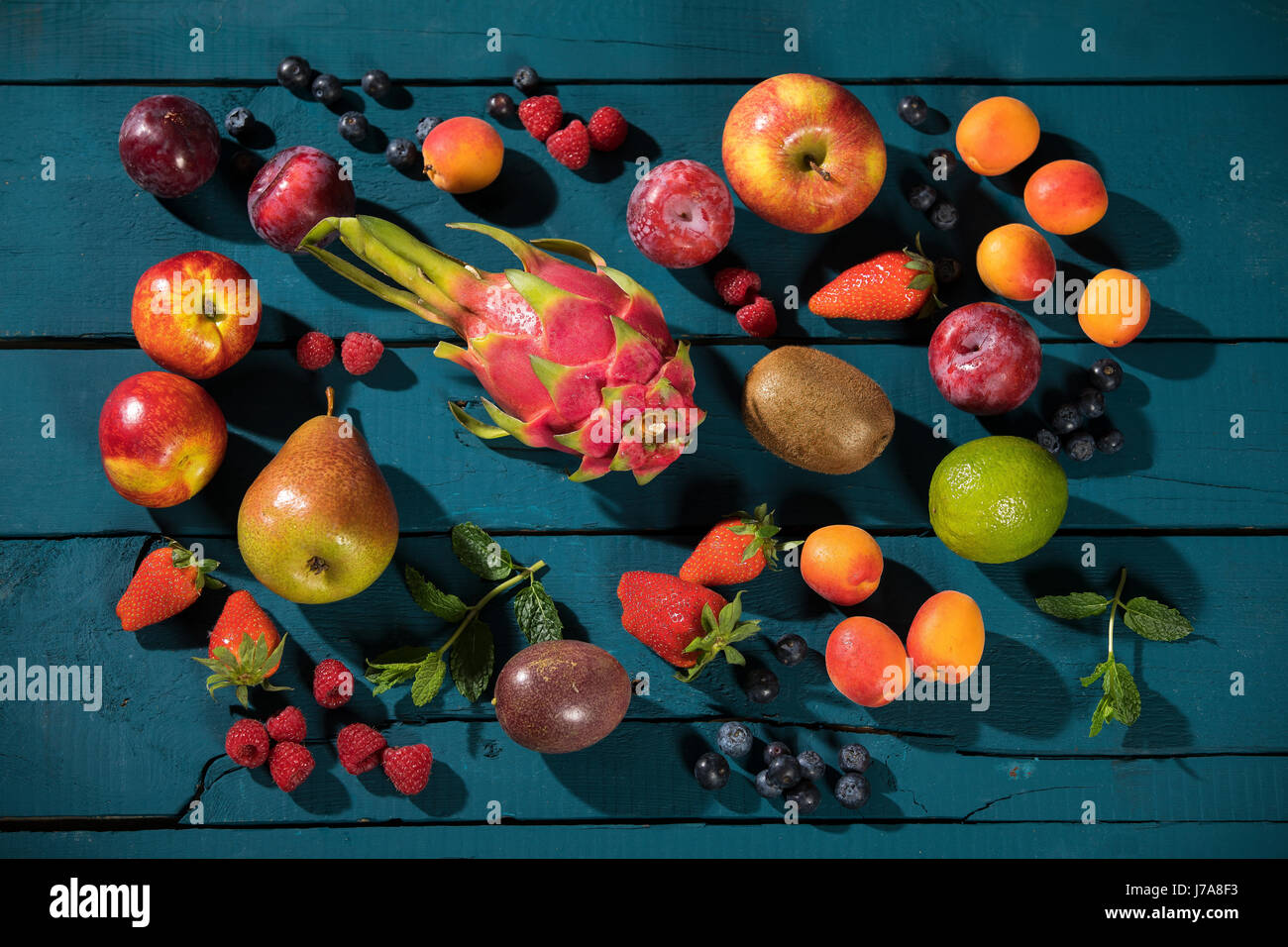 Coloured variety in fruits hi-res stock photography and images - Alamy