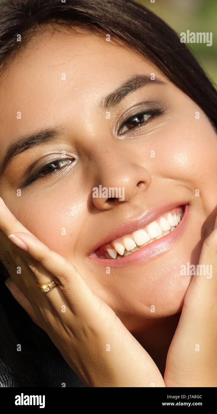 Excited Beautiful Person Stock Photo