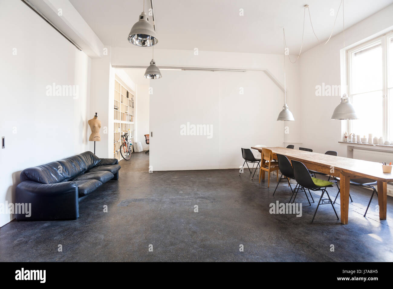 Conference room in a loft Stock Photo