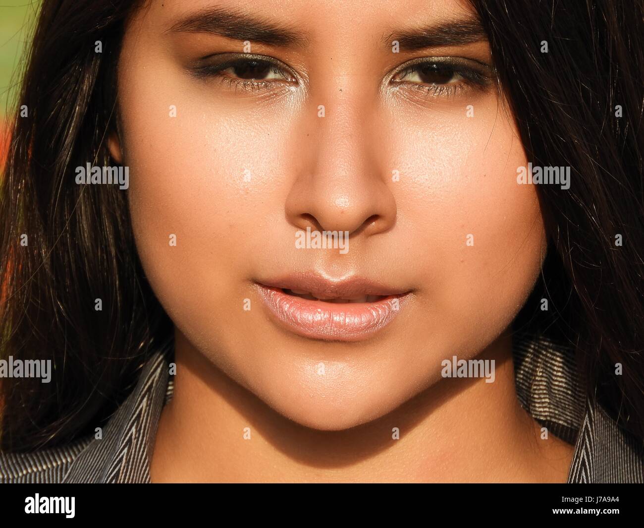 Hispanic Beautiful Girl Stock Photo