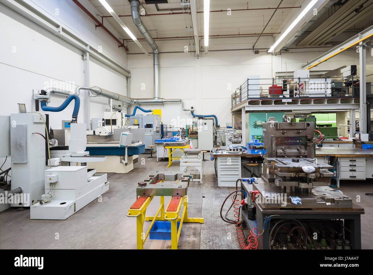 Factory shop floor, tool making section Stock Photo Alamy