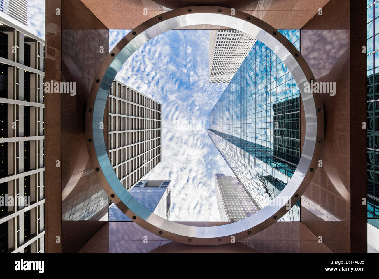 USA, Texas, Houston, Wells Fargo Plaza Stock Photo Alamy