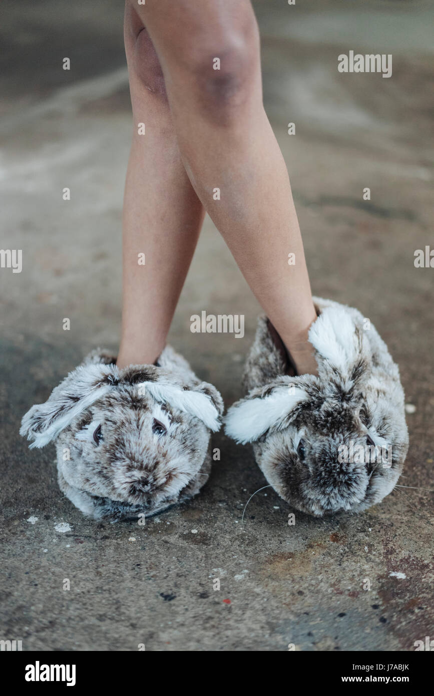 fluffy cute slippers