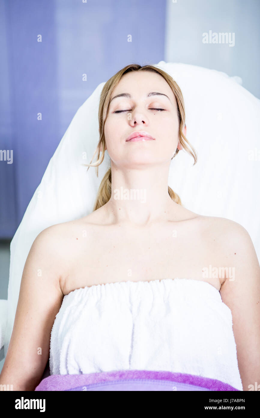 Woman in medical practice Stock Photo