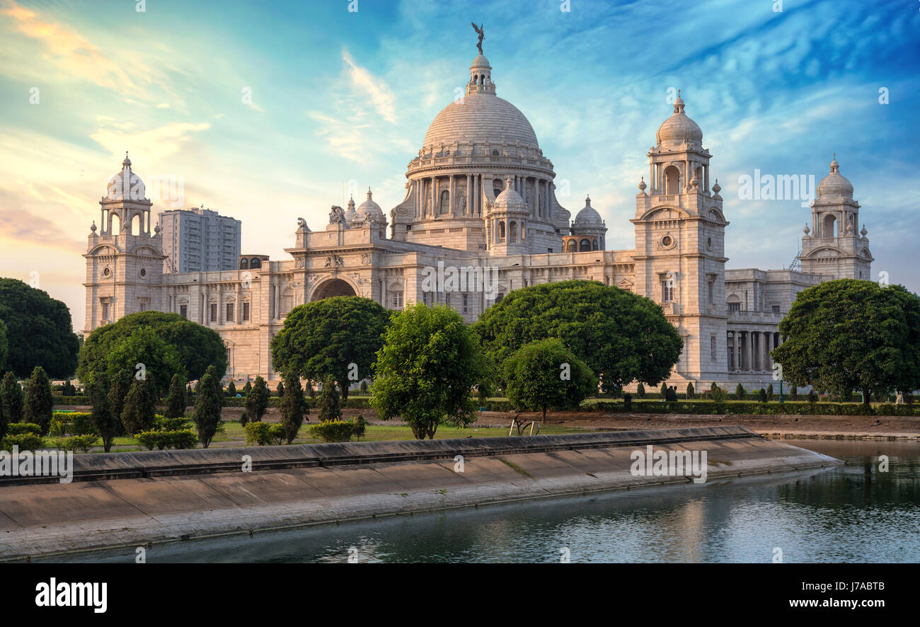 Historic Victoria Memorial architectural monument and museum at Kolkata