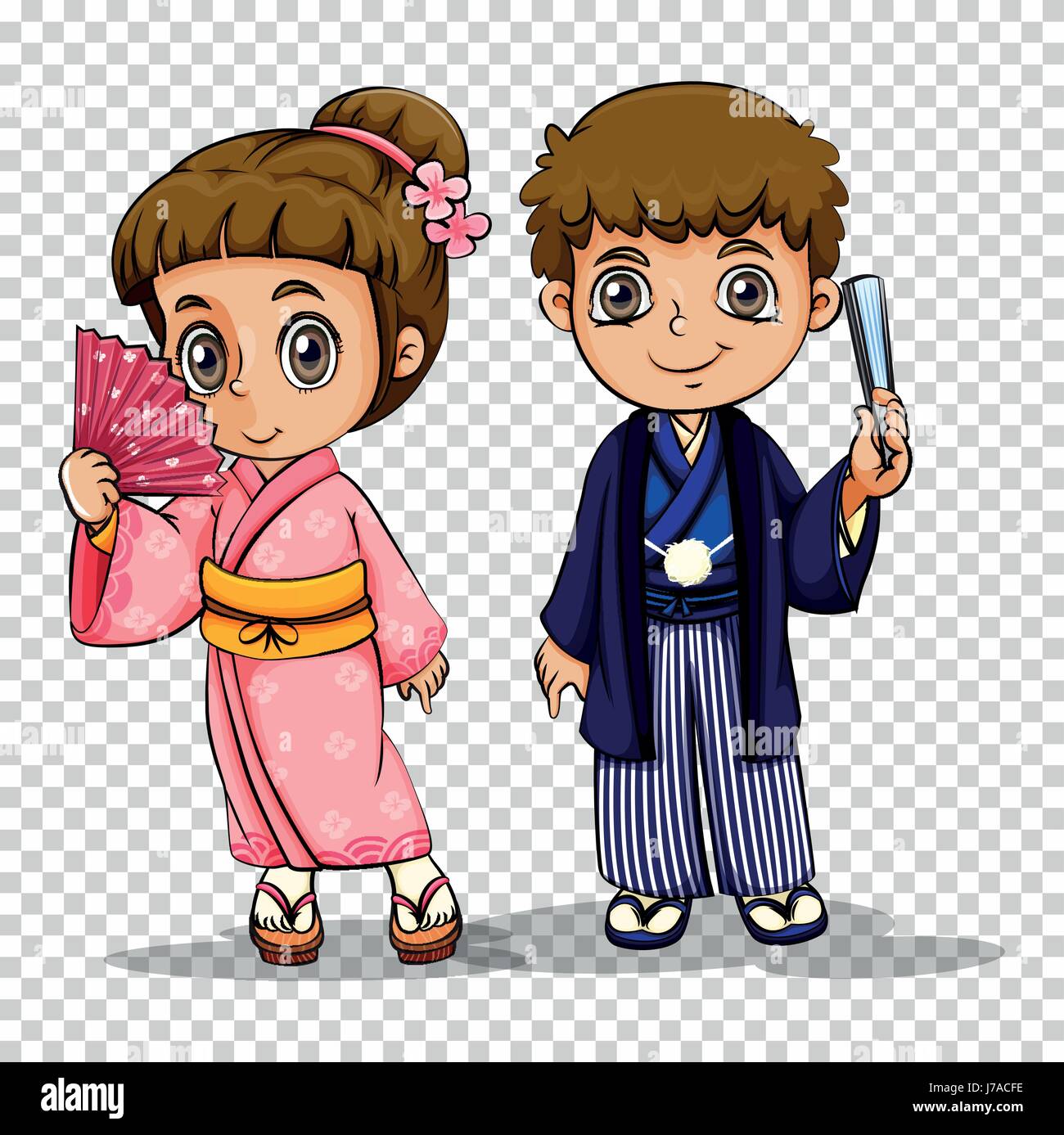 Japanese boy and girl in costume illustration Stock Vector Image & Art - Alamy Japanese boy and girl in costume illustration Stock Vector Image & Art - Alamy