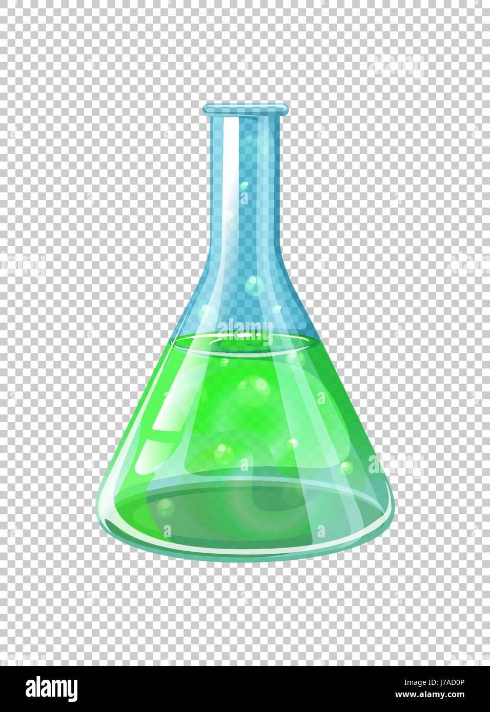 Green chemical in beaker illustration Stock Vector Image & Art - Alamy