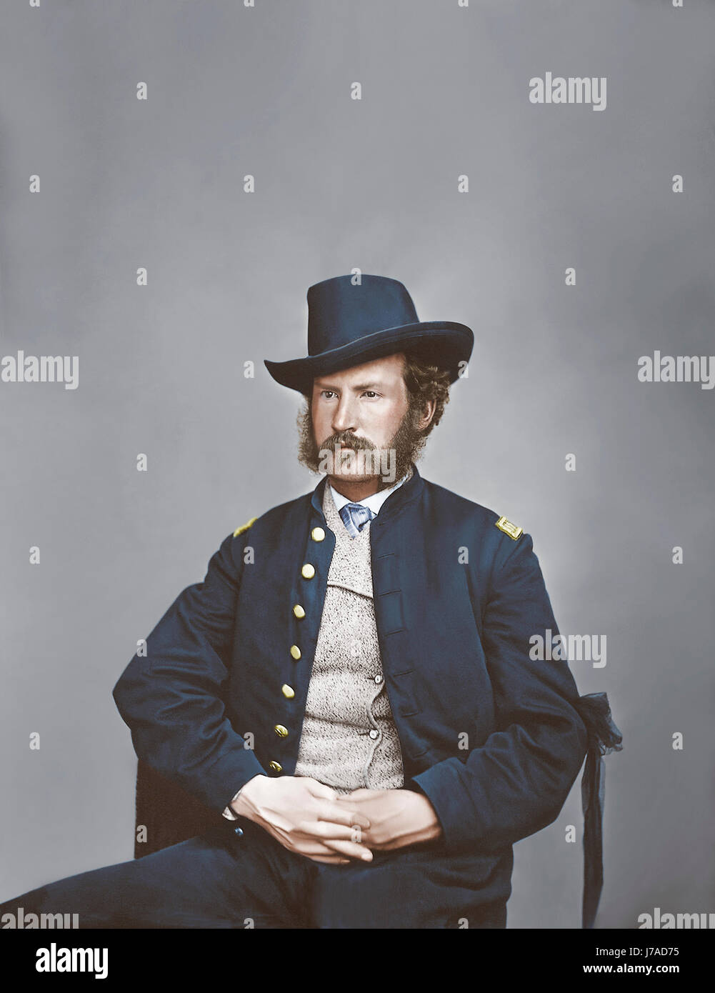 Captain Edward P. Doherty portrait, circa 1861-1865. Stock Photo