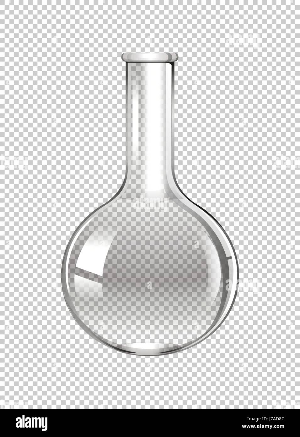 Glass beaker used in sciene lab illustration Stock Vector Image & Art ...